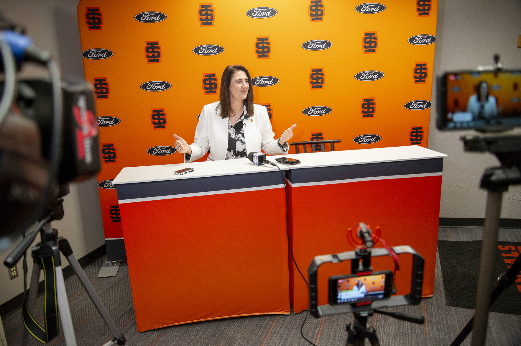 Pauline Semons Thiros press conference 2